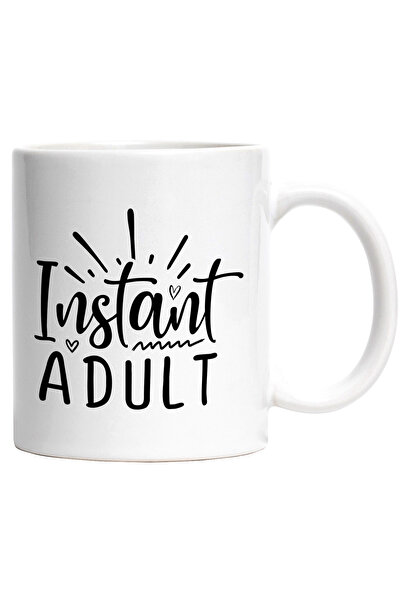 StoryGift Romania Cana cu inimioare si textul "Instant adult" - maturizare mu...