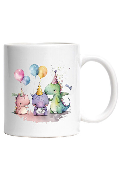 StoryGift Romania Cana cu dinozauri micuti care sunt la o petrecere | anivers...