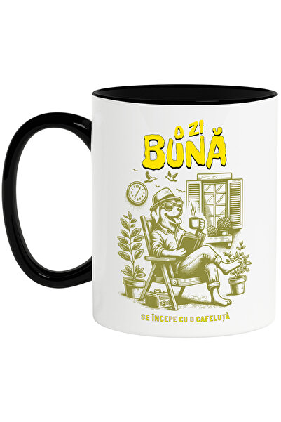 StoryGift Romania Cana Caine relaxandu-se si citind mesaj haios O ZI BUNA INC...