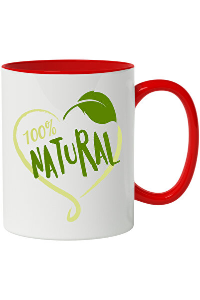 StoryGift Romania Cana Cu Mesaj 100% Natural, Frunza, Inima, Organic, Procent...