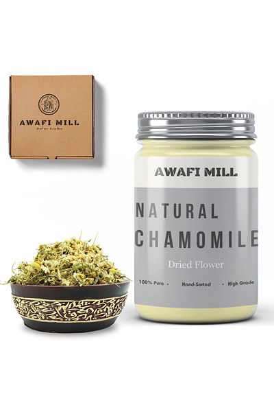 AWAFI MILL Chamomile Flower | Chamaemelum Nobile - Bottle of 100 gram / 3.5 Oz