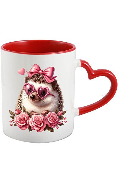 StoryGift Romania Cana cu o femela arici care poarta niste ochelari in forma ...