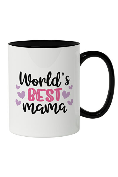 StoryGift Romania Cana Cu Inimoare Mov, Text World's Best Mama, Cea Mai Buna ...