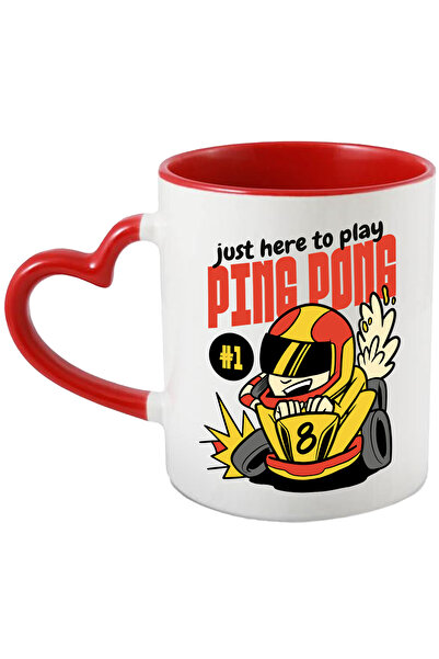 StoryGift Romania Cana Cu Mesaj In Engleza Just Here To Play Ping Pong, Cursa...