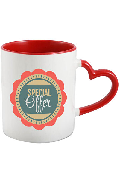 StoryGift Romania Cana Cu Mesaj In Engleza Special Offer, Insigna, Floare, Du...