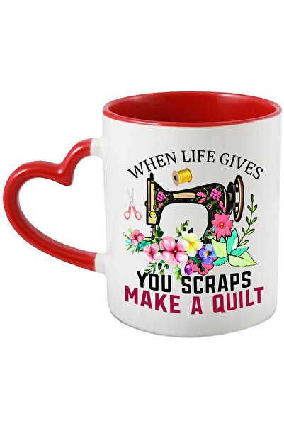 StoryGift Romania Cana cu mesajul "When life gives you scraps, make a quilt",...