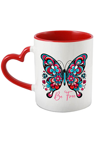 StoryGift Romania Cana cu mesajul "Be free", ilustratie, motivational, fii li...