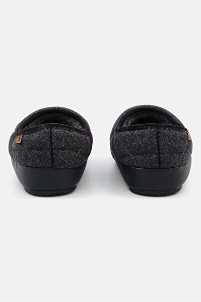 Dakota Men Faux Fur Slip On Shoes, Charcoal