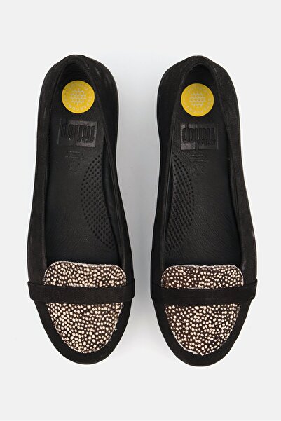 Fitflop Women Slip On Casual Loafer Shoes, Black