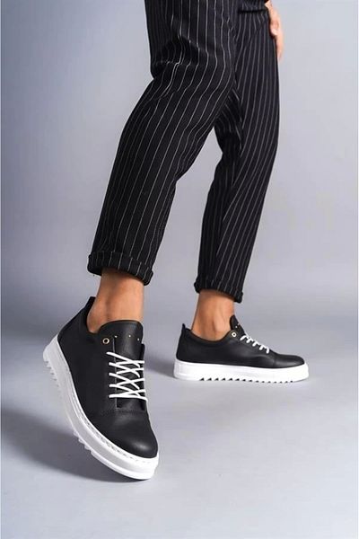 Store Slw152 Cool Lace-Up Skin Men's Casual Sports Classic Shoes Cbt - Black