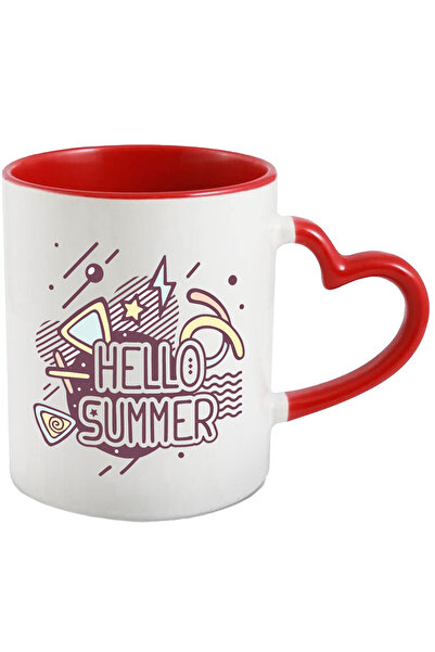 StoryGift Romania Cana Cu Mesaj In Engleza Hello Summer, Vara, Fulger, Stele,...