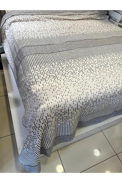 ŞENER HOME 200x240 Cm Gray Double Secance Patterned Single Pike