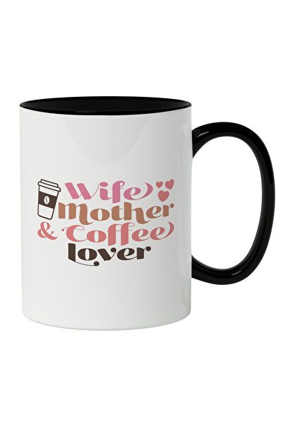 StoryGift Romania Cana Cu Text In Engleza Wife Mother Coffee Lover, Cea Mai B...