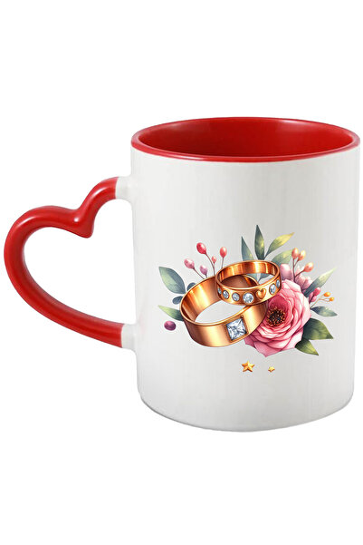 StoryGift Romania Cana cu 2 inele cu diamante, ilustratie, stelute, logodna, ...