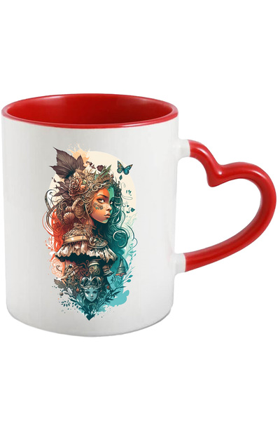 StoryGift Romania Cana Cu Fata cu Flori, Razboinica, Printesa, Soldat, Flutur...
