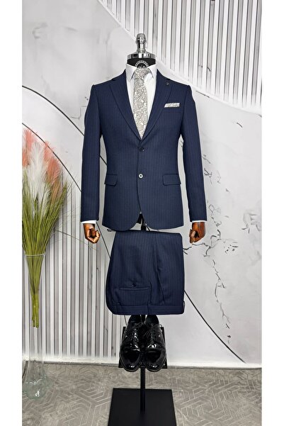 Dupont Slim Fit Mono Yaka Takım Elbise