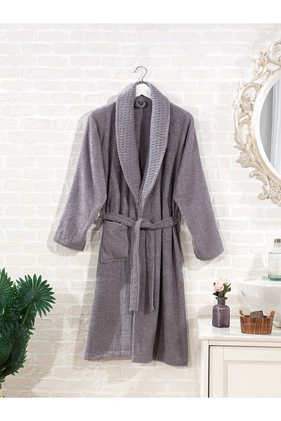 ELVİRAHOME Βαμβακερό Standard Unisex Ολόσωμο Μπουρνούζι