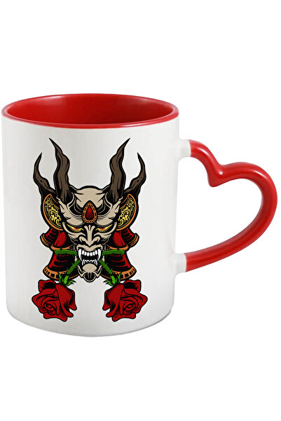 StoryGift Romania Cana Cu Oni, Masca, Japonia, Trandafiri, Demon, Multicolor ...