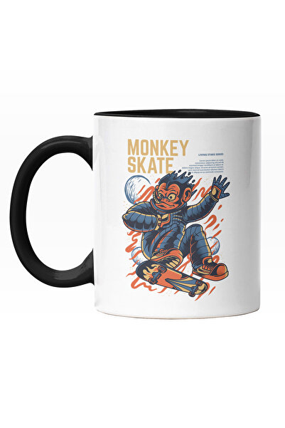 StoryGift Romania Cana Cu Maimuta in Costum De astronaut Pe SkateBoard In Spa...