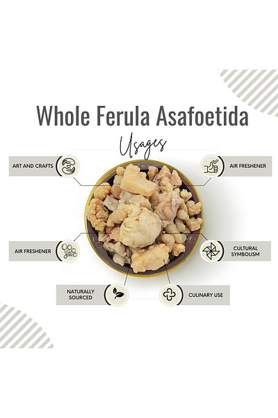 AWAFI MILL Asafoetida Whole | devils dung - Bottle of 100 gram / 3.5 Oz