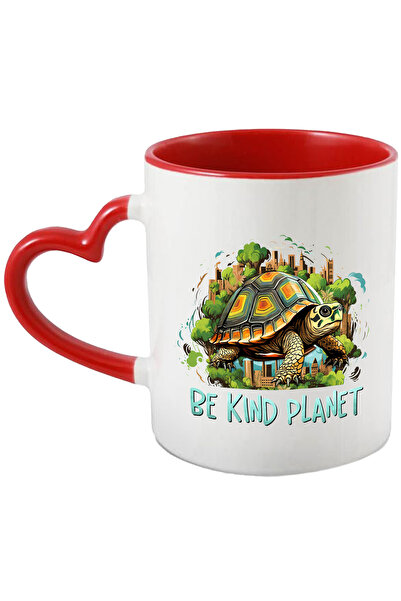 StoryGift Romania Cana cu o broasca testoasa cu mesajul "Be kind, planet", il...