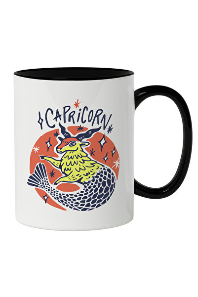 StoryGift Romania Cana Cu Semn Zodiac Capricorn, Animal Puternic Cu O Coada, ...