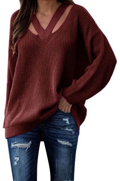 Cicy Bell Women's burgundy sweater, size XL, Cicy Bell