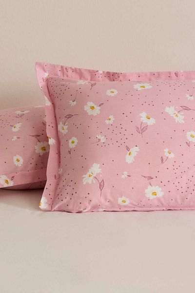 Karaca Home Față de pernă Daisy 2 piese roz 50x70