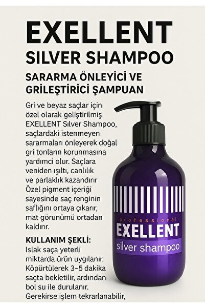 BESTWAY KUAFÖR & GÜZELLİK SALONU EXELLENT SİLVER ŞAMPUANI