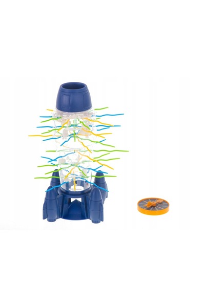 zola Joc interactiv cu racheta si astronauti, scoate tijele fara sa cada, plastic, multicolor, +4 ani