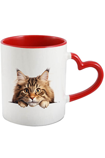 StoryGift Romania Cana cu o pisica surprinsa | ilustratie | priveste cu atent...