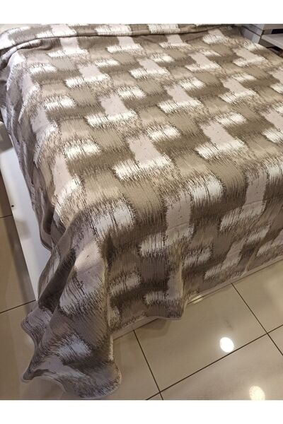 ŞENER HOME Patchwork Pattern Printed 150x240 CmSingle Single Pike - Brown