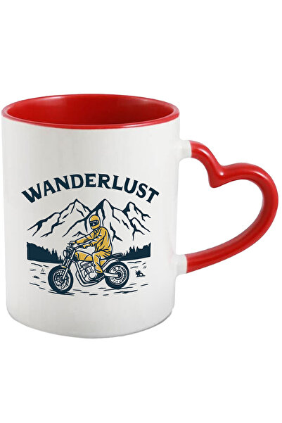 StoryGift Romania Cana Cu Mesaj In Engleza Wanderlust, Motocicleta, Munte, Pa...