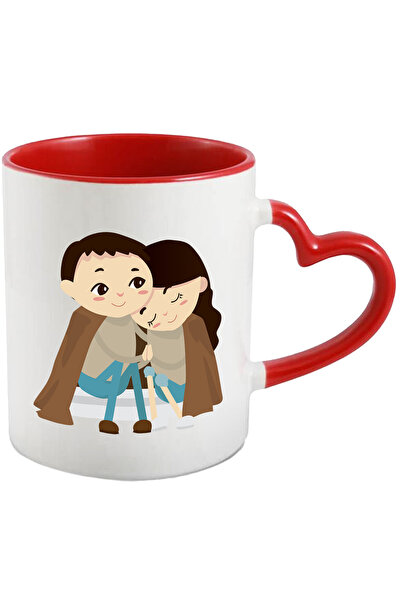 StoryGift Romania Cana Cu Patura, Imbratisari, Cuplu, Multicolor 330 ml, Cera...