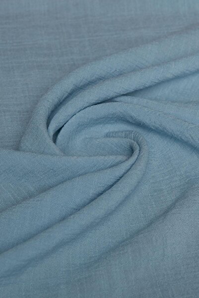 Kumaş Deposu Luna Keten Albastru din material tip stofă