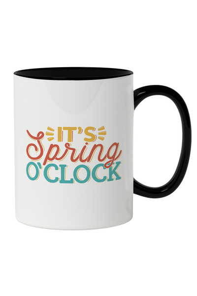 StoryGift Romania Cana Cu Text Colorat In Engleza It's Spring O'clock, Caldur...