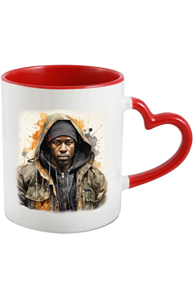 StoryGift Romania Cana Cu Dave, Rapper, Muzician, Artist, Jacheta, Ilustratie, Multicolor 330 ml, , Cu Maner Inim