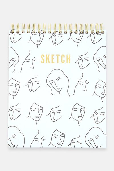 Paperbuzz Personalized Artist Sketchbook 176 Sheets, Pink Combo