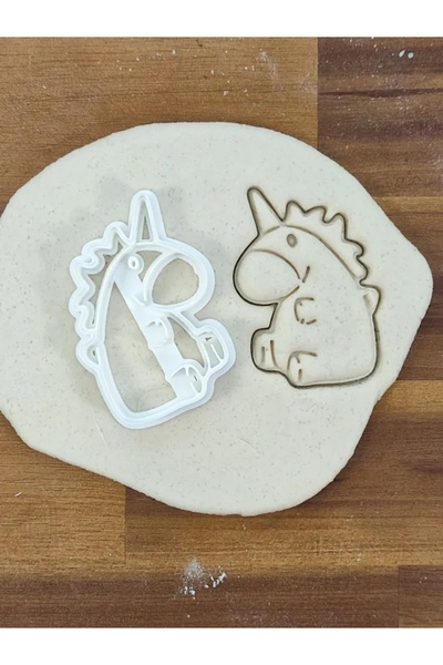 Cypnova : مجموعة قوالب بسكويت يونيكورن مكونة من 3 قطع - لون أبيض، تصميم لطيف ...