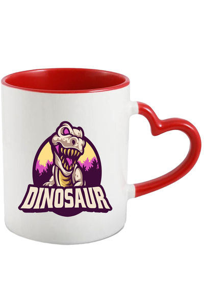 StoryGift Romania Cana Cu Mesaj Dinosaur, Emblema, Dinozaur, Padure, Reptila,...