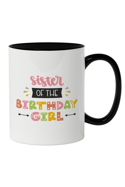 StoryGift Romania Κούπα με πολύχρωμο κείμενο στα αγγλικά  "Sister Of The Birt...
