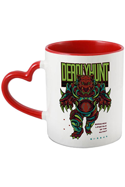 StoryGift Romania Cana Cu Mesaj In Engleza Deadly Hunt, Urs, Gheare, SF, Armu...