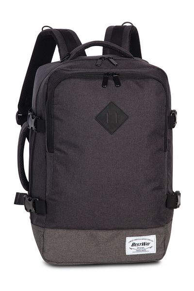 BESTWAY Travel Backpack, Wizz Air/ryanair 40 X 25 X 20 Cm, Pro Small, , F40290-r, Anthracite