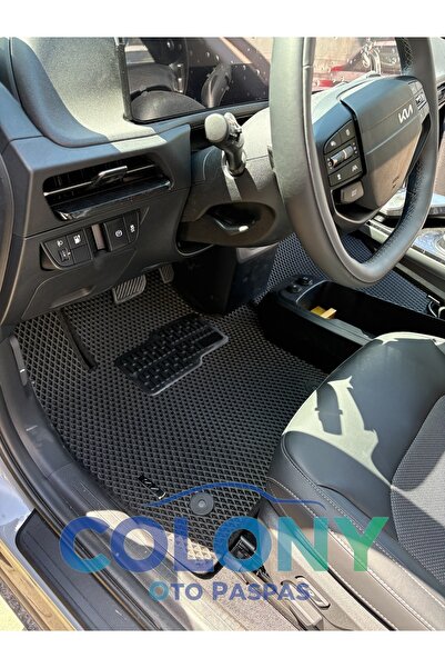 COLONY Kia Ev 6 Hücreli Premium Eva Paspas Seti Tam Set Paspas Takımı Siyah