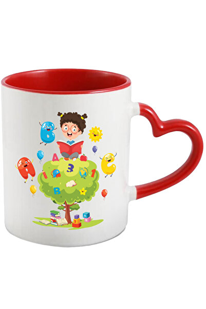 StoryGift Romania Cana Cu Copil, Copac, Carti, Cuburi, Cifre, Litere, Ghiozda...