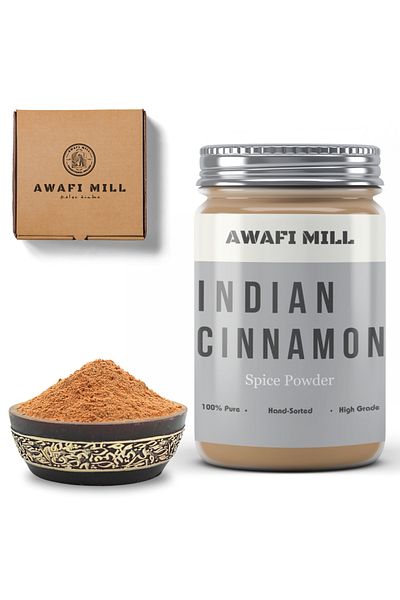 AWAFI MILL Indian Cinnamon Powder | Dalcheeni - Bottle of 100 gram / 3.5 Oz