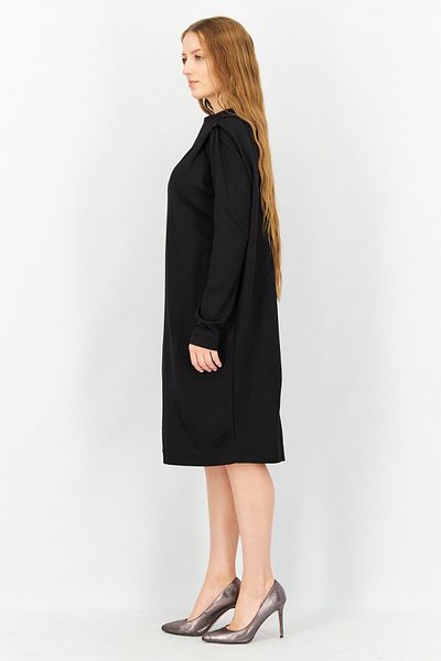 Esprit Women Solid Midi Dress, Black