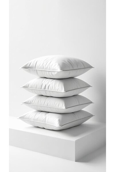 İzgi Concept 3 Pieces White Interlining Throw Pillow Inner Pillow 40x40 Cm 350gr - Antibacterial Pure Silicone Filled