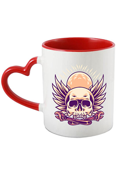 StoryGift Romania Cana Cu Craniu, Dinti, Soare, Aripi, Cheie, Unelte, Multico...