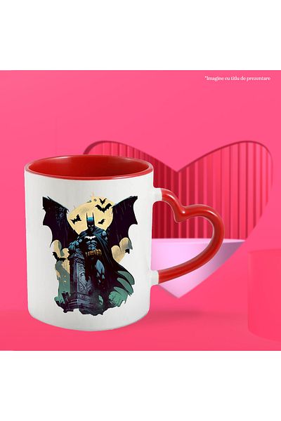StoryGift Romania Mug With Batman, DC, Cemetery, Superheroes, Comics, Bat, Multicolor 330 m, With ,STG.